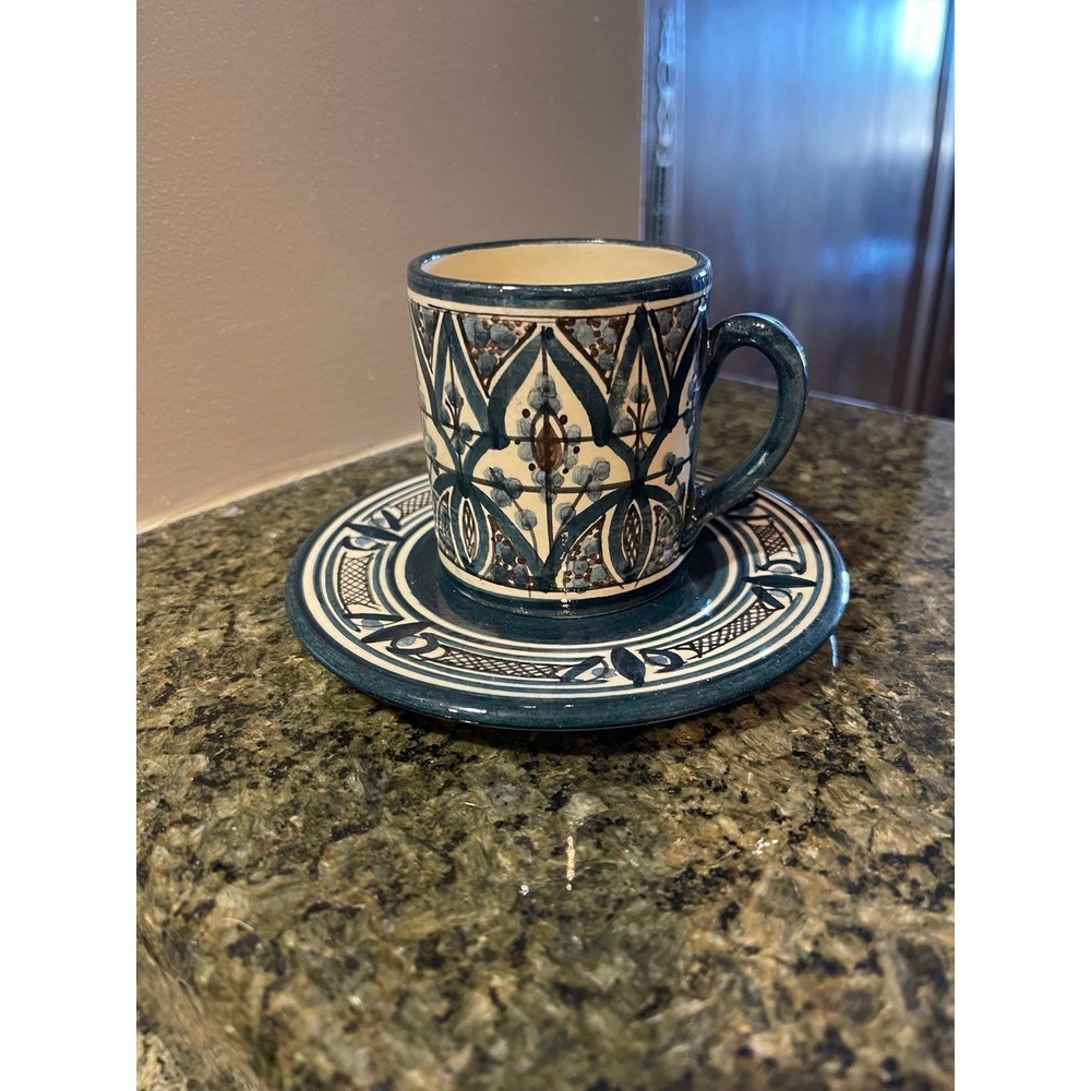 Handmade Tea Cup & Saucer, Beit Gemal Monastery